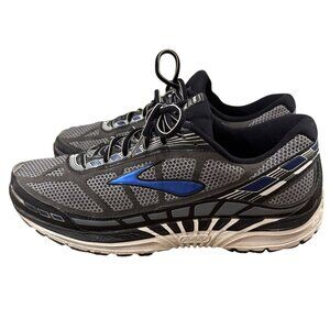 Brooks Dyad 8 Mens Running Shoes Size 12 4E Gray/Black/Blue Durable Cushioning P